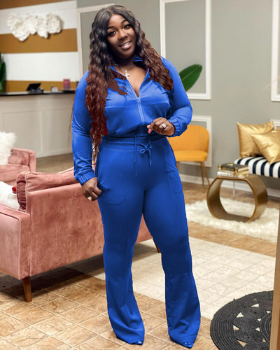 Lemon Gina naiste suures suuruses dressidressi tõmblukuga kärbitud topid + püksid, kaks 2-osalist komplekti Naiste vabaaja pükste komplekt Aktiivsed rõivad sügis