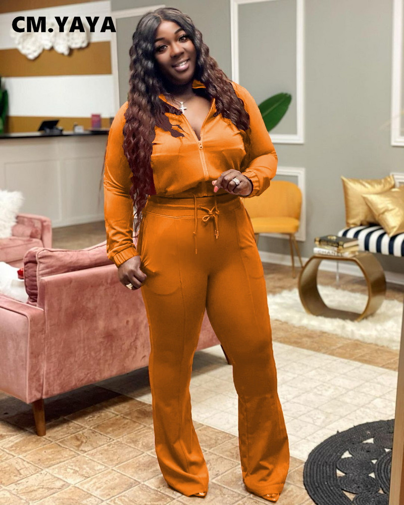 Lemon Gina naiste suures suuruses dressidressi tõmblukuga kärbitud topid + püksid, kaks 2-osalist komplekti Naiste vabaaja pükste komplekt Aktiivsed rõivad sügis