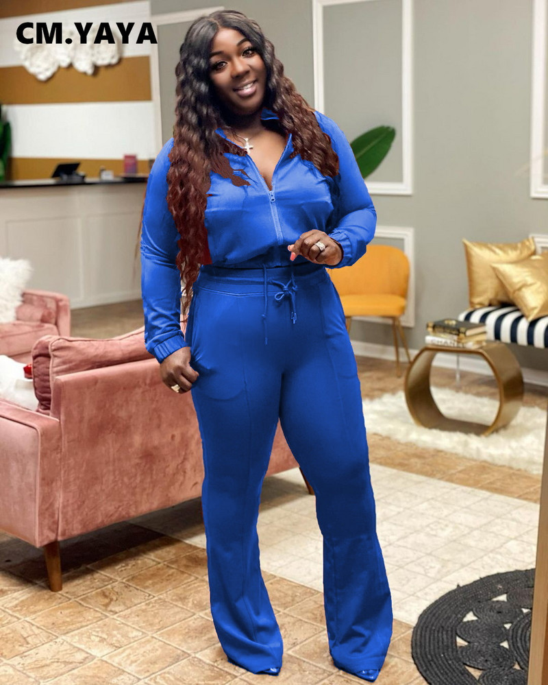 Lemon Gina naiste suures suuruses dressidressi tõmblukuga kärbitud topid + püksid, kaks 2-osalist komplekti Naiste vabaaja pükste komplekt Aktiivsed rõivad sügis