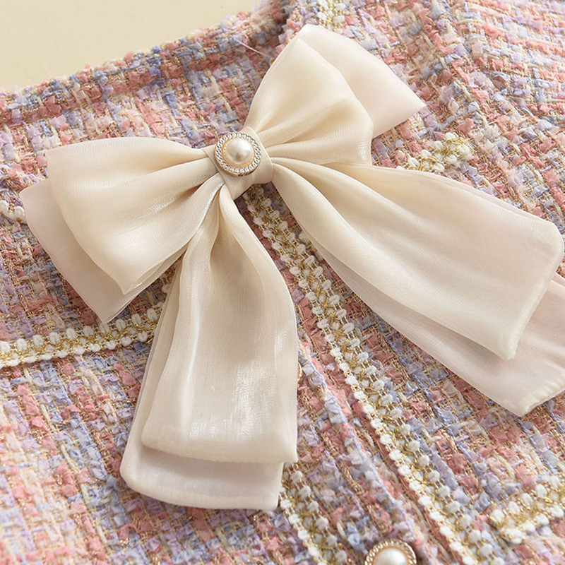 Bear Leader édes ruhák gyerekek lányok hercegnő 2 db ruhakészletek tavaszi ősz gyerekek divat blézerkabát + ruha ruhák öltöny