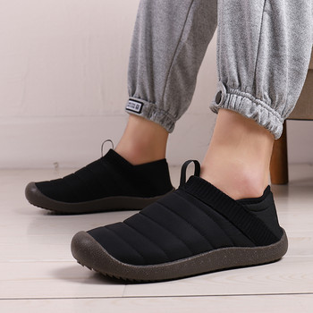 Нови зимни топли туристически обувки Дамски мъжки гумени обувки за бягане на бос крак Водоустойчиви неплъзгащи се дишащи обувки за ходене на открито