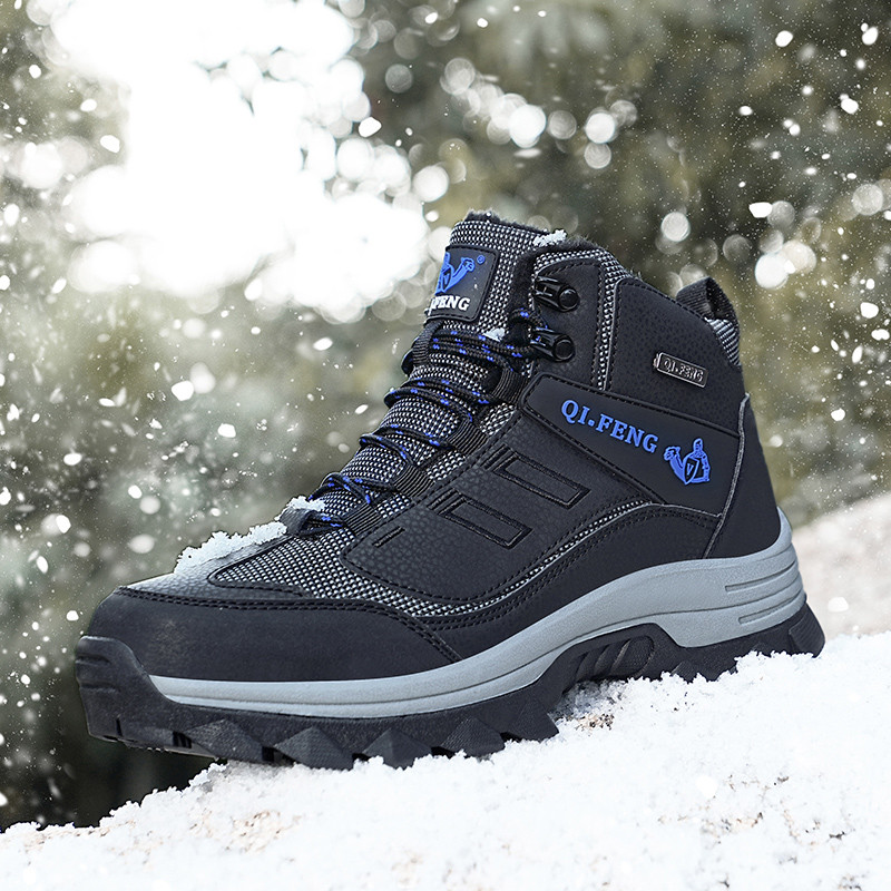 Νέες ανδρικές μπότες χιονιού Μπότες πεζοπορίας εξωτερικού χώρου Παπούτσια πεζοπορίας ψηλά παπούτσια ορειβασίας Άνετα Παπούτσια πεζοπορίας μεγάλου μεγέθους