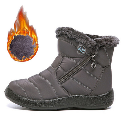 Μπότες χιονιού 2023 Νέα χειμερινά παπούτσια Γυναικείες μπότες με βελούδινο αστράγαλο Botas Mujer Αντιολισθητικές αδιάβροχες χειμερινές μπότες Γυναικεία ζεστά παπούτσια