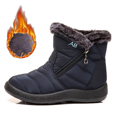 Μπότες χιονιού 2023 Νέα χειμερινά παπούτσια Γυναικείες μπότες με βελούδινο αστράγαλο Botas Mujer Αντιολισθητικές αδιάβροχες χειμερινές μπότες Γυναικεία ζεστά παπούτσια