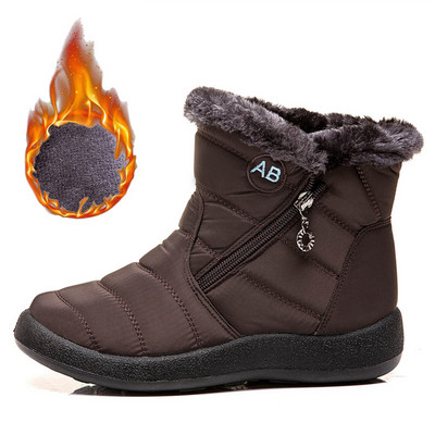 Μπότες χιονιού 2023 Νέα χειμερινά παπούτσια Γυναικείες μπότες με βελούδινο αστράγαλο Botas Mujer Αντιολισθητικές αδιάβροχες χειμερινές μπότες Γυναικεία ζεστά παπούτσια
