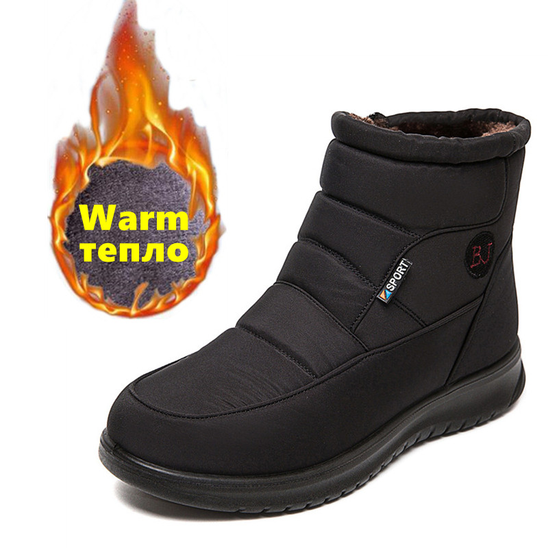 Μπότες χιονιού 2023 Νέα χειμερινά παπούτσια Γυναικείες μπότες με βελούδινο αστράγαλο Botas Mujer Αντιολισθητικές αδιάβροχες χειμερινές μπότες Γυναικεία ζεστά παπούτσια