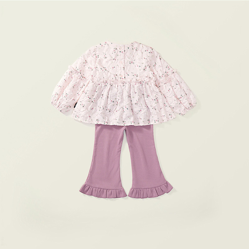 Korea mood, sügis armsad topsid, pikkade varrukatega T-särk, naiste puloverid, kaheosalised püksikomplektid, 3–8-aastaste tüdrukute butiikkomplektid