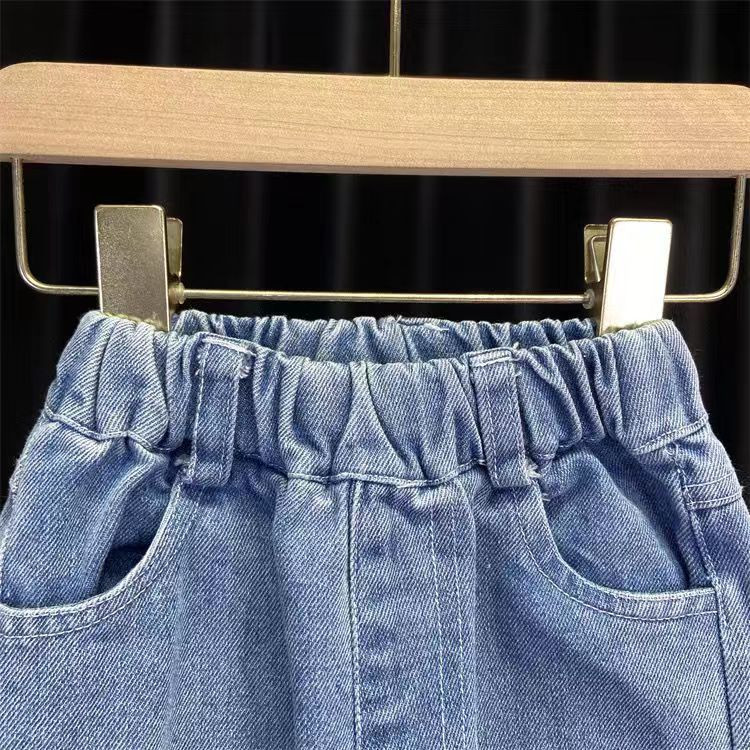Copii Fete haine din denim costume de primavara toamna copii fetita pantaloni jean + iepuraș de desene animate cămașă iepure moda 2 buc seturi de îmbrăcăminte