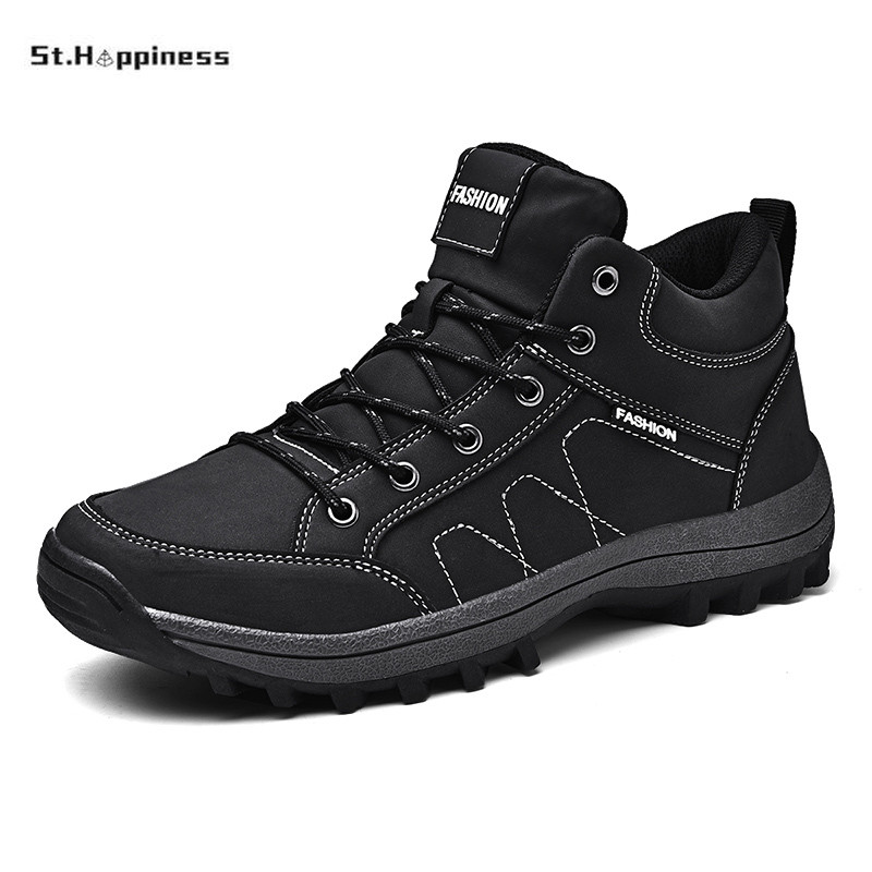 Νέα χειμερινά δερμάτινα μποτάκια ανδρικά casual παπούτσια Εξωτερικά αδιάβροχα εργαλεία εργασίας Ανδρικά μποτάκια πεζοπορίας Αθλητικά αθλητικά στρατιωτικά μποτάκια χιονιού