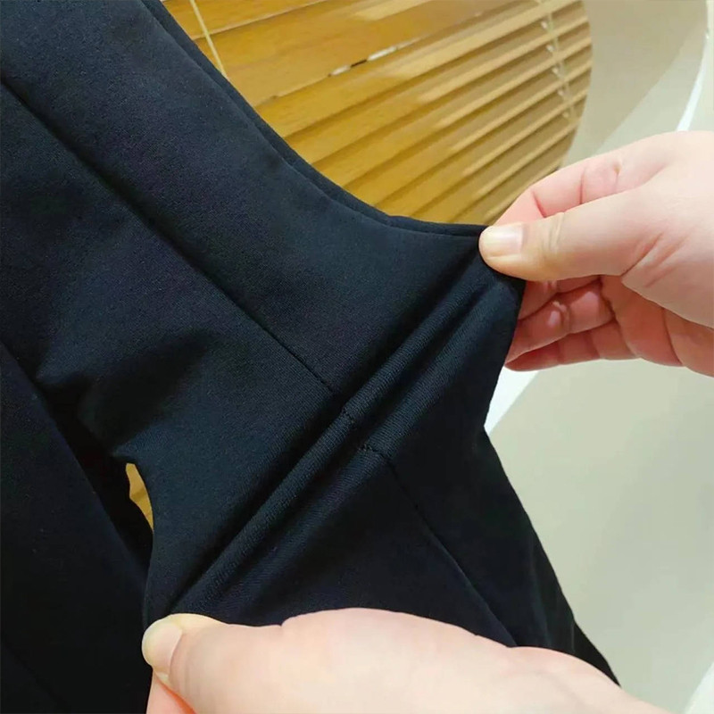 Haine în stil coreean Copii de sus și de jos Seturi de pantaloni din bumbac în carouri alb-negru Fete elementare Casual de la 2 la 7 ani