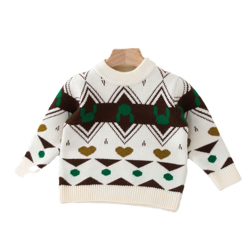 Πουλόβερ για αγόρια Φθινόπωρο Παιδικό Πουλόβερ Νέο ριγέ Πλεκτό Πλεκτό Μόδα για αγόρι Μακρυμάνικο πουλόβερ 2-6 ετών Παιδικό πουλόβερ πουλόβερ