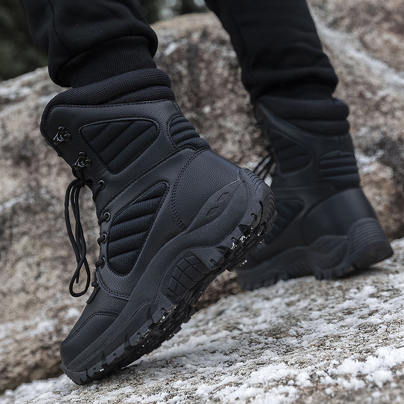 Cizme militare noi pentru bărbați, cu vârf înalt, pantofi de drumeție în aer liber, pentru bărbați, de calitate anti-coliziune, sport tactic, pentru jogging, pantofi de trekking