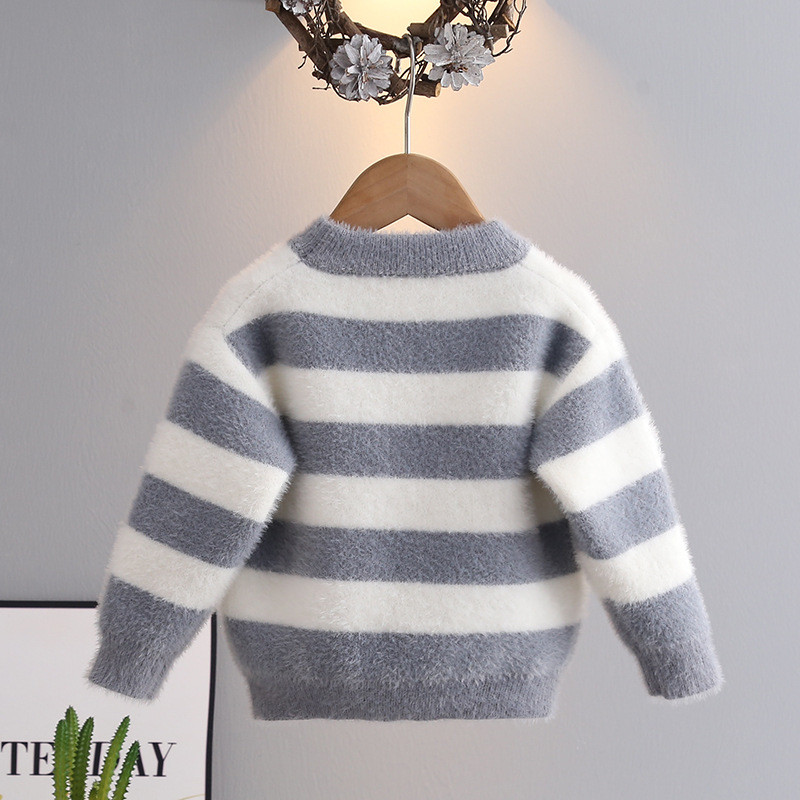 Αγόρια Βελούδινα Πουλόβερ Φθινόπωρο Χειμώνας Παιδικά Πλεκτά Φούτερ για Μωρά Κορίτσια Μάλλινες μπλούζες Παιδικά πουλόβερ πουλόβερ Νήπιο