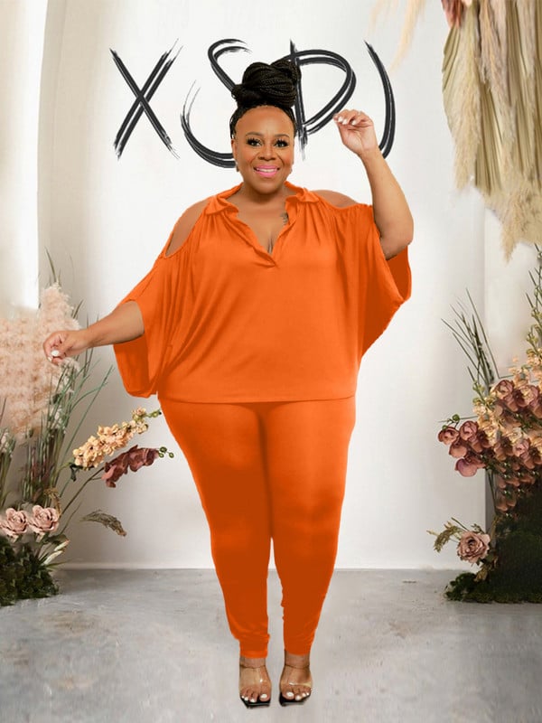 Elegantne pükste ja pluusikomplekt, pikkade varrukatega 2-osaline komplekt Naiste riietus lahtised suures suuruses moeülikonnad, hulgimüük Dropshipping