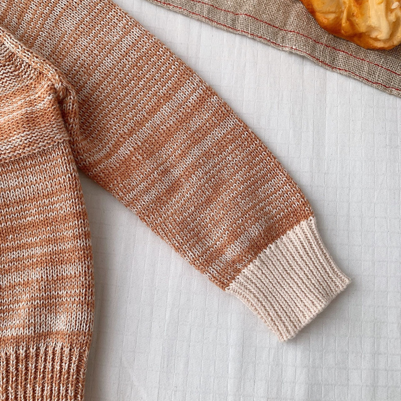 Παιδικό πουλόβερ 2023 Φθινόπωρο καινούργιο για αγόρια και κορίτσια μονόχρωμη ζακέτα με κουκούλα με μακρυμάνικο πλεκτό παλτό για μωρά