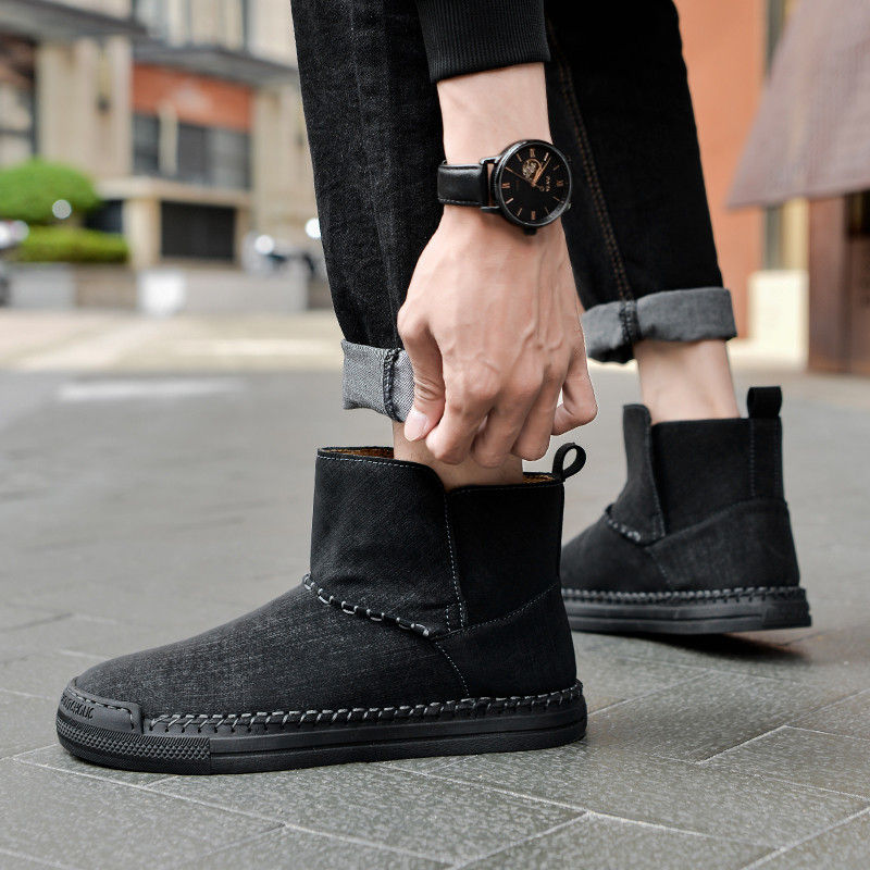 Brändi Winter Meeste Veekindlad Lumesaapad Soojad Palus Poolsaapad Meeste Välistossud Töösaapad Kvaliteetsed Suures Suuruses Meeste Saapad