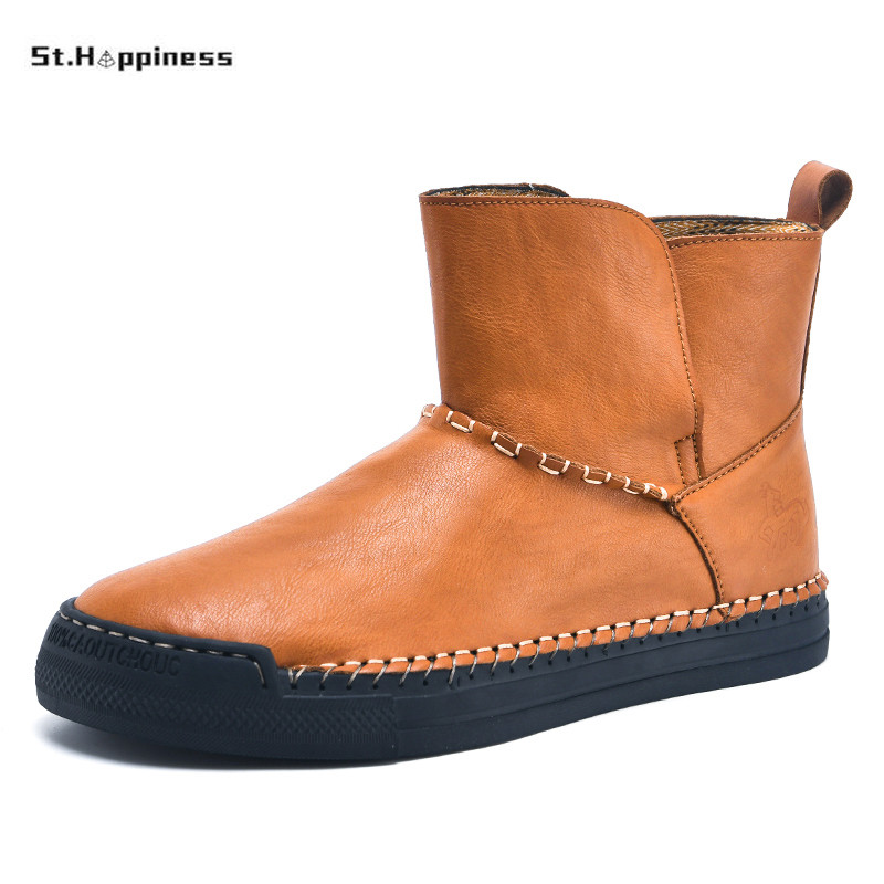 Brändi Winter Meeste Veekindlad Lumesaapad Soojad Palus Poolsaapad Meeste Välistossud Töösaapad Kvaliteetsed Suures Suuruses Meeste Saapad