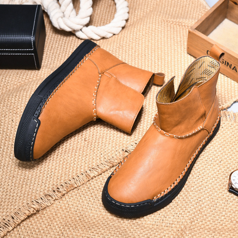 Brändi Winter Meeste Veekindlad Lumesaapad Soojad Palus Poolsaapad Meeste Välistossud Töösaapad Kvaliteetsed Suures Suuruses Meeste Saapad