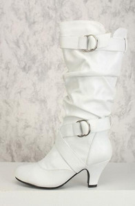 Naiste saapad Mood Uudsus Moodsad saapad Retro Slip-On keskmise kontsaga kandiline kand ümmargune varvas Tugev vööpandlaga pidu Naiste kingad 34-43