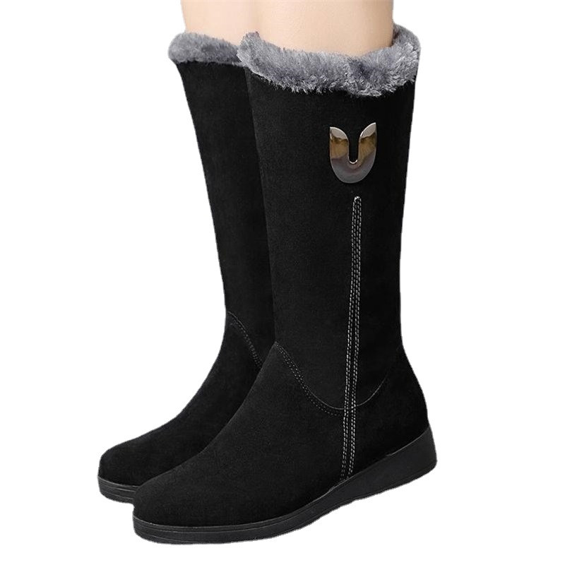 Soojad Chelsea kõrged saapad naistele 2023, uued talvejalatsid, naiste lamedad, mood Gladiator, mootorrattad, seemisnahast karusnahast saapad Zapatos Mujer