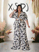 Îmbrăcăminte de mărime mare pentru femei Seturi elegante de pantaloni și bluză pentru femei Set de două piese ținute sexy de vară Dropshipping cu ridicata