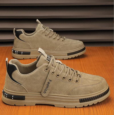 Noi Pantofi bărbați cu fermoar pantofi casual Pantofi de bord Pantofi pentru studenți retro British din piele Pantofi de modă pentru bărbați Adidași pentru bărbați