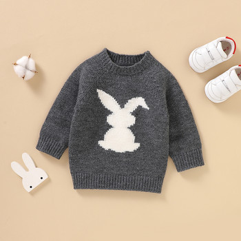 Ανοιξιάτικα πουλόβερ Baby Eatser Χαριτωμένα πλεκτά κουνελάκια Πλεκτά πουλόβερ για νεογέννητο αγόρι κορίτσι 1-3 ετών Βρεφικά μακρυμάνικα πουλόβερ Ρούχα για νήπια