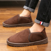 Iarnă Nou Papuci Bărbați În aer liber Femei Cizme de zăpadă În interior Pantofi sport Moda Pantofi ocazionali Blană Bumbac Lumină Caldă Cuplu 35-45