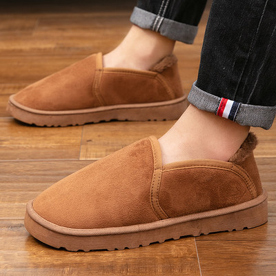 Iarnă Nou Papuci Bărbați În aer liber Femei Cizme de zăpadă În interior Pantofi sport Moda Pantofi ocazionali Blană Bumbac Lumină Caldă Cuplu 35-45