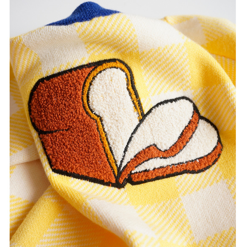 Pretty Princess Φθινόπωρο Χειμώνας Ζεστό Παχύ Ολόσωμο Καρό Φορέματα Πλεκτομηχανής Φιόγκος Παιδικά Παιδικά Βρεφικά Πουλόβερ 1-5 ετών