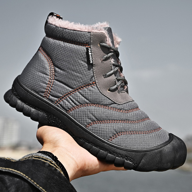 Talvesaapad Meeste saapad Soojad Palus Meeste Poolsaapad Veekindlad Meeste Lumesaapad Õues Paljajalu Talvised Meeste Kingad Suured