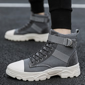 Cizme groase de exterior, 2023, pantofi pentru bărbați, catifea de iarnă, pantofi din bumbac calduri, pentru bărbați, din pânză, cu șireturi, cizme pentru bărbați, la jumătatea gambei, cizme scurte de zăpadă