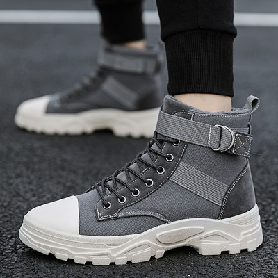 Cizme groase de exterior, 2023, pantofi pentru bărbați, catifea de iarnă, pantofi din bumbac calduri, pentru bărbați, din pânză, cu șireturi, cizme pentru bărbați, la jumătatea gambei, cizme scurte de zăpadă