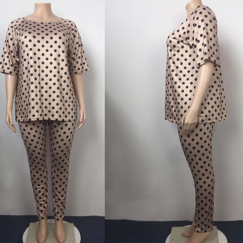 Seturi de 2 piese de vară Ținute pentru femei Costume de tricou și pantaloni Îmbrăcăminte de casă ocazională Seturi de potrivire de dimensiuni mari Vânzare cu ridicata Dropshipping