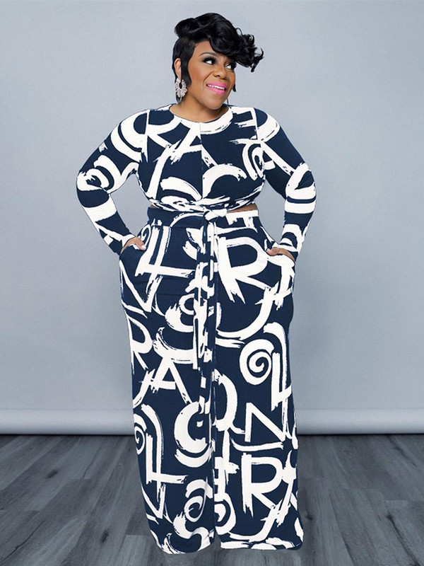 Dvojdielne sety Dámske outfity Nohavice s krátkym topom s dlhým rukávom Pletený oblek Plus Size Casual Sets Veľkoobchod s hromadnou dropshippingovou ponukou