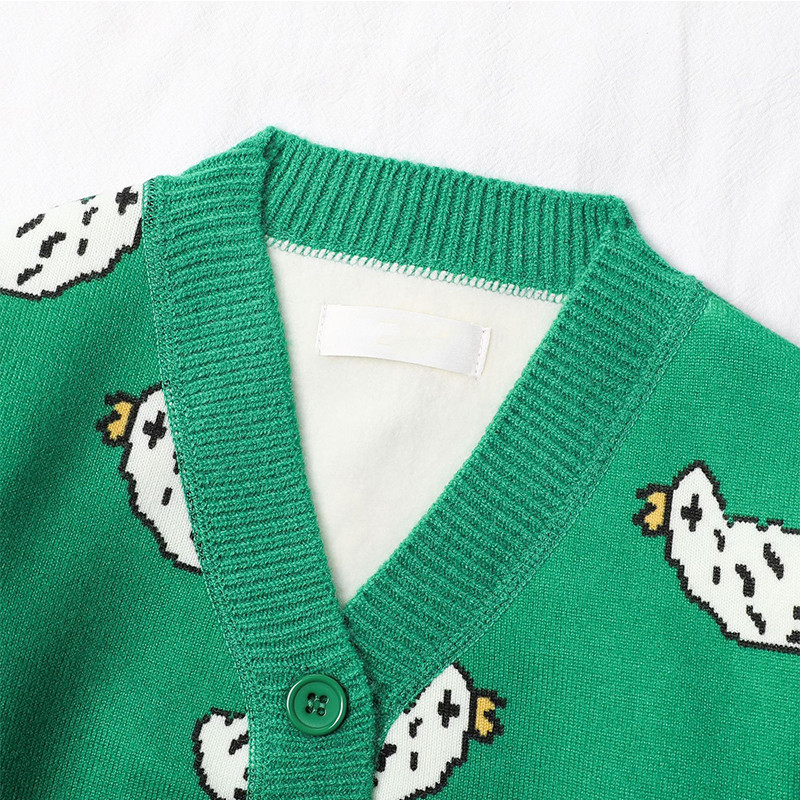 2023. aasta uus sügistalv tüdrukute poiste V-kaelusega vabaaja üherealine fliisist kuduvad kampsunid beebidele lastele multifilm, laste kampsun