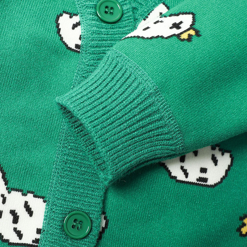 2023. aasta uus sügistalv tüdrukute poiste V-kaelusega vabaaja üherealine fliisist kuduvad kampsunid beebidele lastele multifilm, laste kampsun