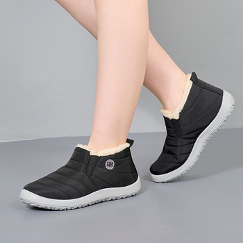 Γυναικείες μπότες Snow Fashion Unisex Shoes Slip On Platform Παπούτσια Γυναικεία Μποτάκια Αδιάβροχα Λούτρινα Χειμερινά Παπούτσια Botas Mujer