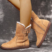 Γυναικείες μπότες 2022 Νέες χειμερινές μπότες με παπούτσια πλατφόρμας Snow Botas De Mujer Αδιάβροχα χαμηλά τακούνια Γυναικεία γυναικεία παπούτσια