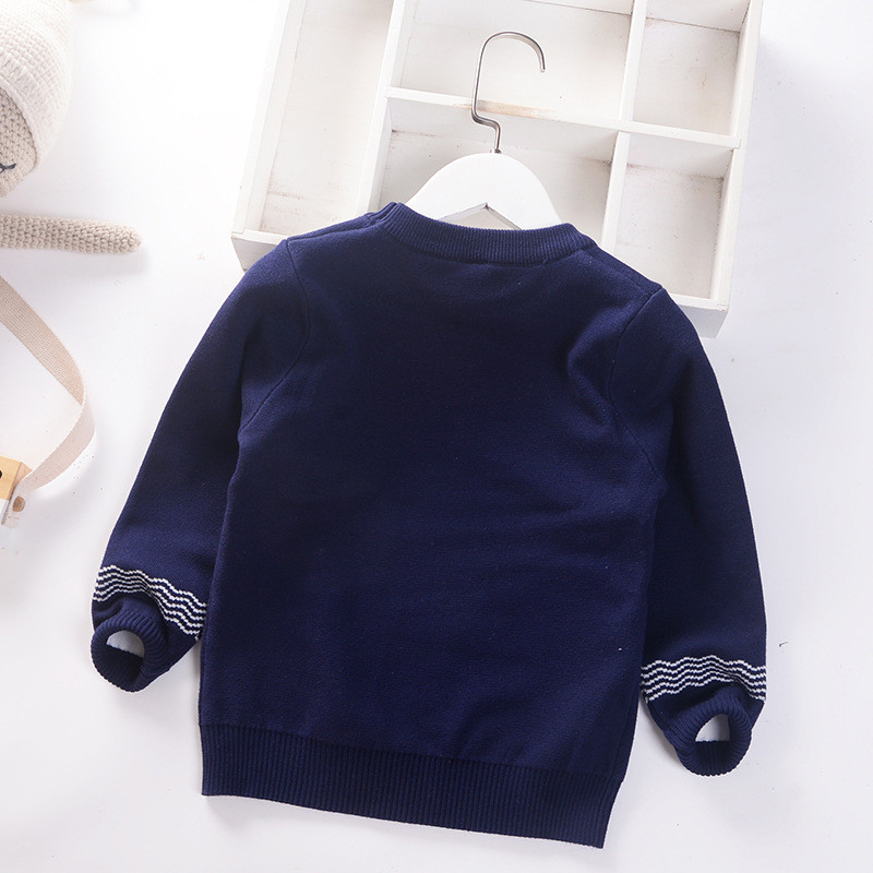 2023 Νέο Φθινόπωρο Χειμώνας Παιδικά Πλεκτά Πουλόβερ με κινούμενα σχέδια Παιδικά Βρεφικά αγόρια Πουλόβερ διπλό πλεκτό βαμβακερά ρούχα για νήπια 2-7 ετών