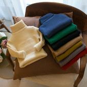 MILANCEL Talvised Laste Kampsunid Karusnahast vooder Tüdrukutele Kampsunid Turtleneck Poiste kudumid