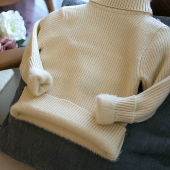 MILANCEL Зимни детски пуловери Пуловери с космена подплата Пуловери с висока яка Момчета Плетива