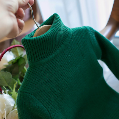 MILANCEL Talvised Laste Kampsunid Karusnahast vooder Tüdrukutele Kampsunid Turtleneck Poiste kudumid