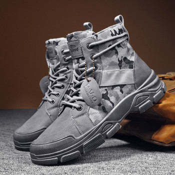 Στρατιωτικές μπότες παραλλαγής φθινοπώρου 2023 Ανδρικά παπούτσια εργασίας υψηλής ποιότητας, αντιολισθητικά Botas Mujer Ανδρικά παπούτσια Μπότες πλατφόρμας Ανδρικά παπούτσια