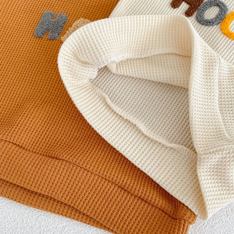 Σετ ρούχων για κοριτσάκι για μωρό 0-5 ετών Βάφλα Παιδικό σετ γραμμάτων Νεογέννητο βρέφος Φθινοπωρινά ανοιξιάτικα ρούχα Μπλουζ ουράνιο τόξο Παντελόνια casual ρούχα