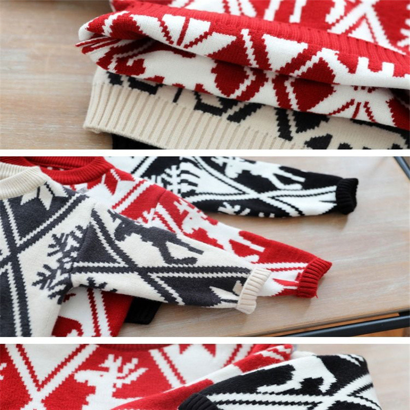 Pulovere de Crăciun pentru băieți și fete Toamnă și iarnă Pulovere noi pentru fete îngroșate Cămașă de jos pentru copii străini