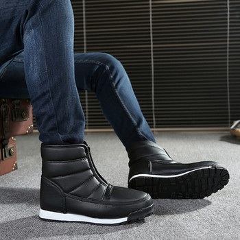 Ανδρικές μπότες Χειμερινά παπούτσια ανδρικά 2023 Νέες βελούδινες ζεστές μπότες για χιόνι Ανδρικά παπούτσια για ενήλικες Χειμερινές μπότες αδιάβροχες χειμερινά υποδήματα Plus Size 45