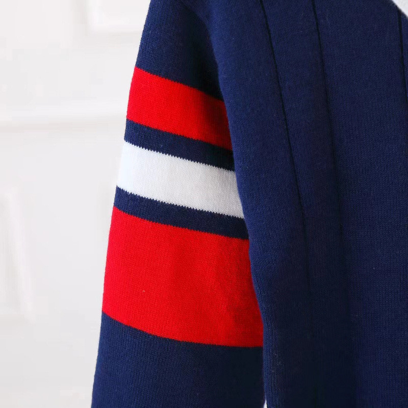 Πλεκτό πουλόβερ για αγόρια κορίτσια Παιδικά χειμωνιάτικα ενδύματα για αγόρια Βαμβακερά Preppy πουλόβερ Casual Chunky Cable Knit Βρεφικά πουλόβερ Ρούχα