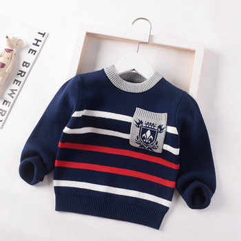 Ριγέ πουλόβερ για αγόρια Κορεατικά παιδικά ρούχα φθινόπωρο Βρεφικά μπλουζάκια Πουλόβερ Πουλόβερ Μονό Πλεκτό Κορίτσια χαριτωμένα πουλόβερ Παιδικό παλτό