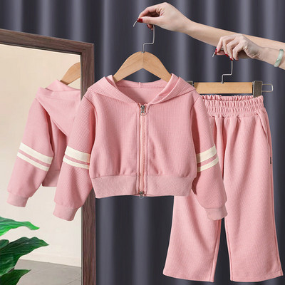 2023 Φθινόπωρο παιδικά ρούχα για κορίτσια Νέα καθημερινή αθλητική φόρμα μακρυμάνικη καρτούν σετ αρκουδάκι Βρεφικά ρούχα Βρεφικά παντελόνια 3-12 ετών